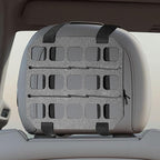 Vehicle Rigid MOLLE Panel, Headrest Organizer EDC Pouch Tool Holster, Tactical Gear Seat Back Rack Truck Equipment Mount Plate, Auto Interior Modular Storage Shelf Accessory(Backrest)