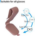 2 Packs Magnetic Sunglass Holder for Car Visor (Pink) | Magnetic Interior Car Accessories