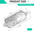 Car Windshield Sun Shade, Foldable Front Windshield Sunshade, 59" x 27.5" 190T Coated Cloth Car Window Covers, Against Snow, Ice, Frost, Dust, Sun, Universal for Most Cars (Silver)