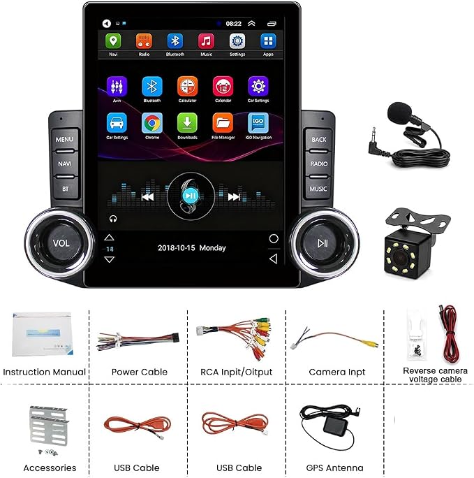 Android 15 Car Stereo Radio for Nissan Maxima 1995-1999 with Wireless CarPlay & Android Auto, 9.7" Touch Carplay Screen for Car, Bluetooth 5.0/5G WiFi/GPS/FM/RDS/SWC/Backup Camera/Mic 2+64G