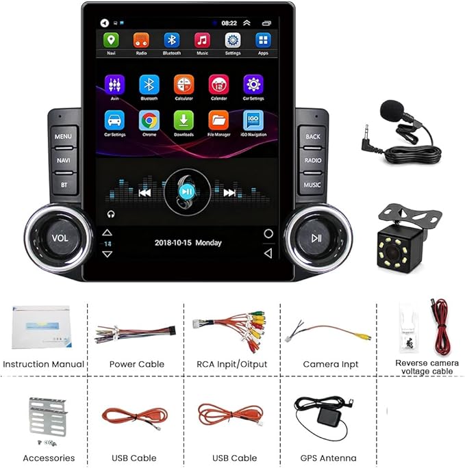 Android 15 Car Stereo Radio for Nissan Maxima 1995-1999 with Wireless CarPlay & Android Auto, 9.7" Touch Carplay Screen for Car, Bluetooth 5.0/5G WiFi/GPS/FM/RDS/SWC/Backup Camera/Mic 2+32G