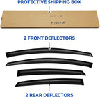 Window Visors Rain Guards Shield for 2012-2018 Ford Focus Sedan & Hatchback, Out-Channel Window Vent Wind Deflectors Visors Shades for 12-18 Focus (Not for Focus RS & ST)