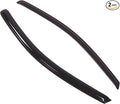 Outside Mount Window Vent Visors Rain Guards Compatible with Toyota Echo Coupe 2000-2005 | Side Window Wind Deflectors Rain Shields | Black Tinted, 2 Pcs Set, BGWV-425