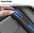 ZIMISI Leather Car Visor Organizer, Sun Visor Storage Bag, Car Tissue Holder, Multi-Pocket Document Holder, Vehicle Travel Accessories for Pen, License, Cards, Sunglasses, Tissues (Grey)