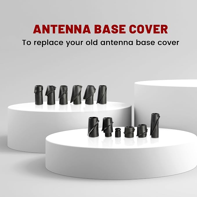Car Fully Automatic Power Antenna Kit, Replacement for Pre-2000 Chevy Cadillac Mercedes-Benz BMW Honda Nissan Toyota Retractable FM AM Motor Aerial to Connect with Aftermarket Radio Stereo