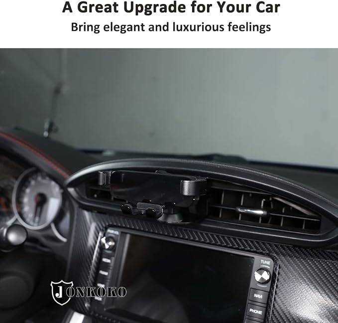 Alumium Alloy Adjustable Anti-Shake Stabilizer Phone Mount for Subaru BRZ Toyota 86 2013-2022 Car Mount Phone Holder Desk Stand (for BRZ 86 2013-2020-B)