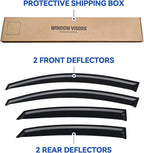Window Visors Rain Guards for 2018-2023 Kia Rio Sedan, Out-Channel Window Vent Wind Deflectors Visors Shades for 18 19 20 21 22 23 Kia Rio