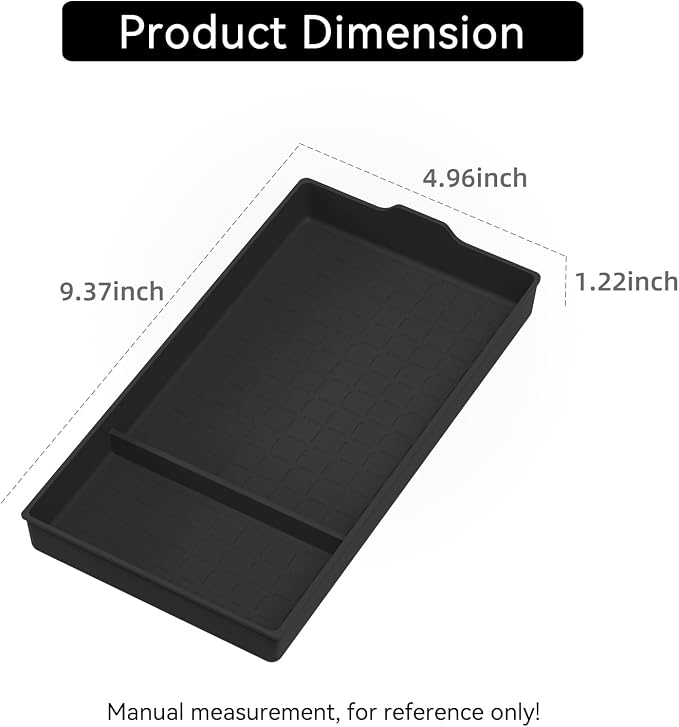 Center Console Bottom Organizer for Toyota RAV4 2026 Central Control Armrest Lower Storage Box Insert Tray Silicone Interior Auto Accessories Black