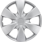 15 Inch OEM Design Hubcaps for Car Automobiles, Refresh Your Car's Look, Exterior Car Accessories Hub Caps, Durable Secure Adjustable Fit with Metal Retention Rings - Fits 15" Rims Wheels