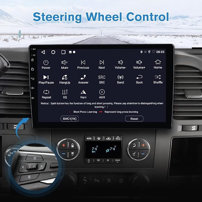 [4Core 64GB] Vratzn Car Radio for Chevy Silverado 2007-2013 Tahoe GMC Sierra Yukon, 10 Inch Touch Screen Silverado Radio with CarPlay Android Auto Bluetooth AM FM Head Unit