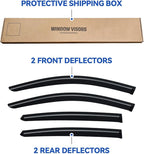 Window Visors Rain Guards for Honda Accord 2023 2024 2025 2026, Out-Channel Window Vent Wind Deflectors Visors Shades for 23 24 25 26 Accord