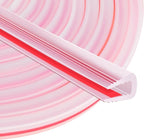Rubber Edge Trim U Channel, 1/12" Self Adhesive Sheet Metal Edge Guard Protector, EPDM Seal Strip for Car Doors, Steel Plates, Glass, Hatches, Table Corners, Fit 1/12"(2mm), 10Ft, Clear