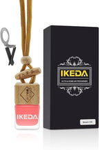 Ikeda Car Air Freshener: Hanging Car Smell Air Freshener | 10ml Hanging Car Perfume | Long Lasting Fragrance | Strong Scents Diffuser for Auto Home (Cherry|Square)