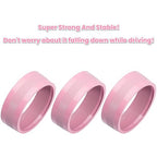 Audio Air Conditioning Button Cover Decoration Twist Switch Ring Trim for Jeep Wrangler JK JKU Patriot 2011-2018, Compass 11-16, Liberty 08-12, Dodge Challenger 08-14 Interior Accessories Pink 3PCS