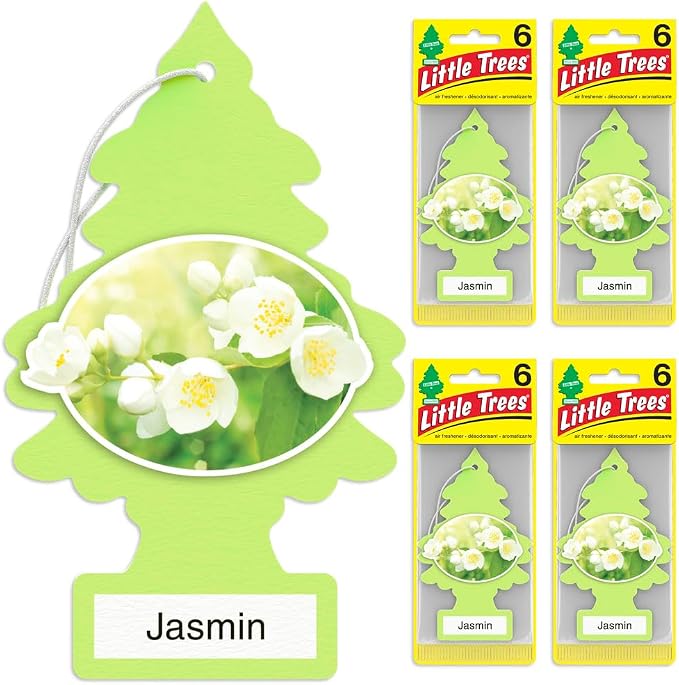 Car Air Freshener | Hanging Tree Provides Long Lasting Scent for Auto and Home | Jasmine, 24 Air Fresheners (Pack of 36)