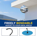 20in acrylic convex mirror 180° adjustable wide-angle indoor security mirror suitable for monitoring blind spots in parking lots Garage warehouses offices and traffic safety management