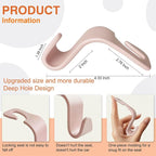 Car Seat Hooks & Purse Holder - 4 Pack Boxed,55 lb Heavy Duty,Eco PP Car Hooks for Purse/Bag/Baby Gear/Gym Bag/Groceries/Cup/,Fits 0.32-0.55”Car Headrest Rods (Pink)