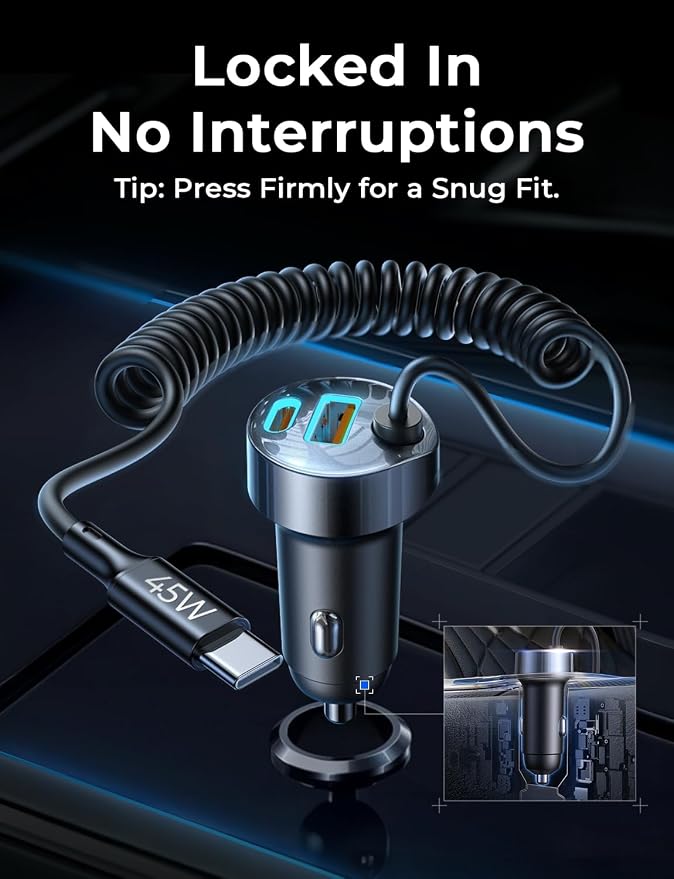 90W for iPhone 17 16 15 Pro Max Car Charger USB C Fast Charge,Super Fast for iPhone 17 16 Car Charger USB C Adapter for iPhone 17e 16 15 Pro Max Plus Air,Samsung Galaxy S26 Ultra, Android
