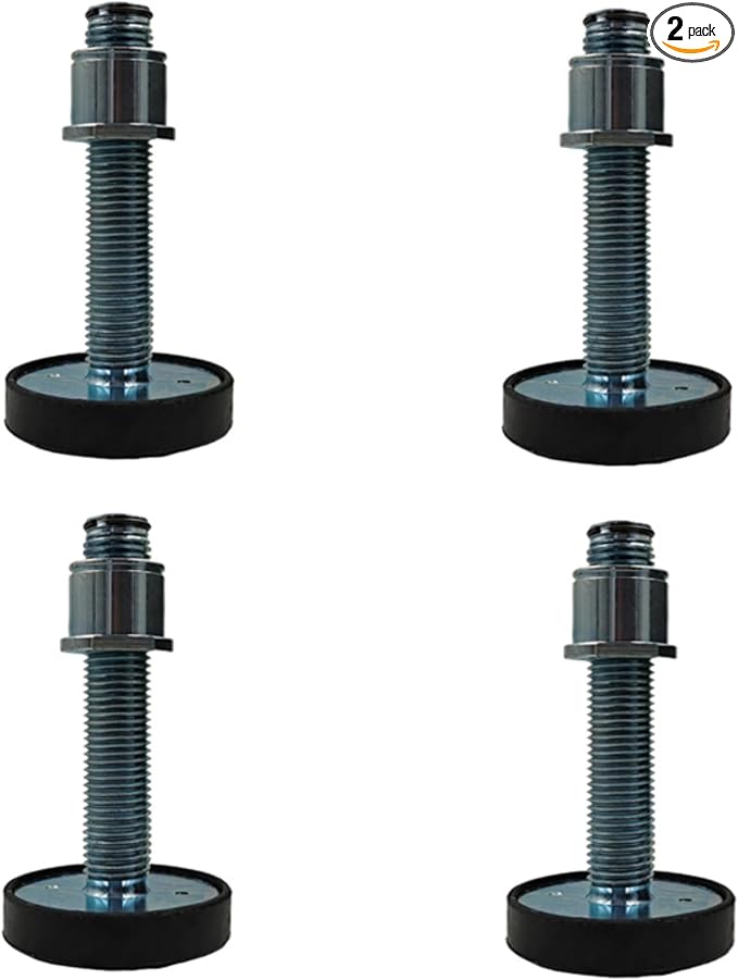 4X 50mm Car Lift Tray Feet Plus Pad Solid Lift Parts 9 inch(Height)