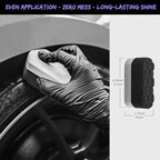 6Pcs Car Wheel & Tire Brush Kit, Professional Wheel Detailing Kit with Scratch-Free Rim Brush, Tire Brushes, Detailing Brush, Microfiber Towel & Tire Shine Applicator Pad, Vibrant Purple