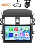 4GB+128GB Car Stereo for Toyota Corolla (2009-2013) 9-Inch in-Cell Touchscreen 720x1280P Android Car Radio Wireless CarPlay Android Auto FM BT WiFi