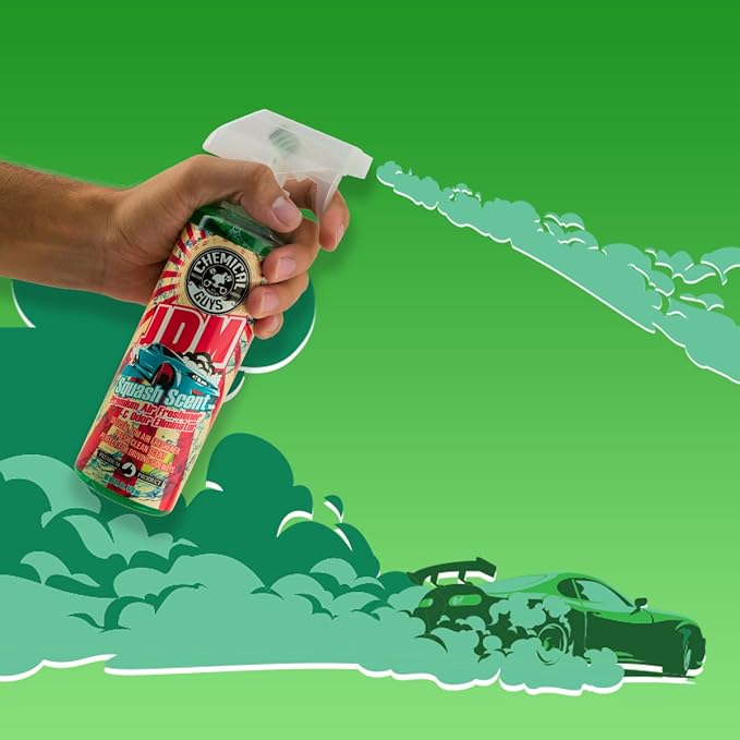 AIR23504 Premium Air Freshener and Odor Eliminator, Fresh Clean Scent, Great for Cars, Trucks, SUVs, RVs & More (JDM Squash Scent) 4 fl oz