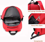 First Aid Bag Empty Red Emergency Medicine Bag First Responder Trauma Multi-Pocket Traveling Field Trips Camping Essentials (Red, Pack of 3)