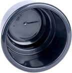 (Set of 4) Amarine-Made Black Recessed Drop in Plastic Cup Drink Can Holder with Drain for Boat Car Marine Rv - Black