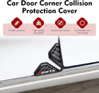 2PCS Car Door Edge Guards, Carbon Fiber Sport Car Door Corner Guards, Anti-Collision Door Corner Protector Trim, Self-Adhesive Auto Corner Protect Sticker, Universal Decor Accessories