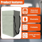 YoRise Foldable Car Trash Can, Multipurpose Waterproof Auto Back Seat Hanging Garbage Organizer, Large Capacity Leak-Proof Vehicle Interior Storage Bag Accessories for Cars, SUVs, Trucks (Gray)