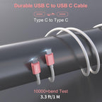67.5W Pink Car Charger USB C Super Fast Charging, 45W USBC&QC3.0 Port Plug for iPhone 17 Pro Max/Air/16/15/iPad, Samsung S26 Android Cell Phone, Dual 12V Cigarette Lighter Adapter+3.3 ft Type C Cable
