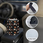 Portable Reusable Waterproof Car Trash Bin, Multipurpose Vehicle Organizer, Road Trip Essentials (Little Flower)