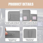 2 PCS Car Sun Visor Organizer, Small Auto Visor Organizer and Storage, Registration and Document Holder for Sunglasses, Card, Pen, Driver License, Car Accessories (Gray)