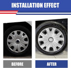 4Pcs 16 2014-2023 Wheel Hubcaps Rim Cover Fits for Ford Transit Connect | Steel ABS+PC Material Snap-On Installation inch Car ReplacementChrome