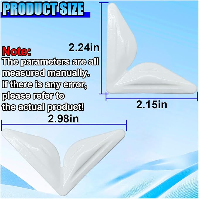 4PCS Car Door Edge Guards Protectors, Self-Adhesive Car Side Door Corner Protector Anti-Collision Trim Sticker, Anti-Rub Vehicle Exterior Decorative Accessory for Cars Trucks SUVs (White)