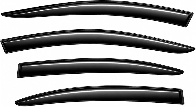 2023-2026 Tape-On Rain Guards for Toyota Prius and Prius Prime Side Window Visor Deflectors SE XSE Premium LE XLE Limited, Durable Tinted Vent Shades 2024 2025