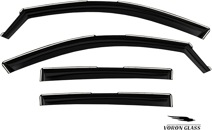 Voron Glass in-Channel Extra Durable Rain Guards for Dodge Hornet 2023-2026, Window Deflectors, Vent Window Visors, 4 Pieces - 200707