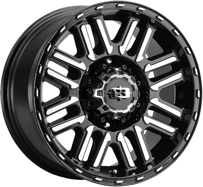 16x8 348 Nexus Gloss Black Machined Face Wheel 8x6.5 (0mm)