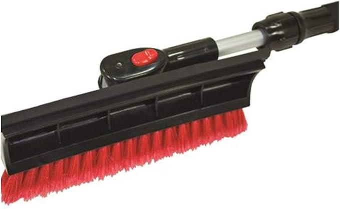 Bigfoot 60" Telescoping Snowbroom and Ice Scraper - One Touch Pivoting Head and Enhanced Foam Grip