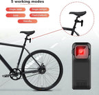 Bike Radar Tail Light, Visual and Audible Alerts for Approaching Vehicle, Compatible with Garmin Wahoo Bike Computers & Smartphone