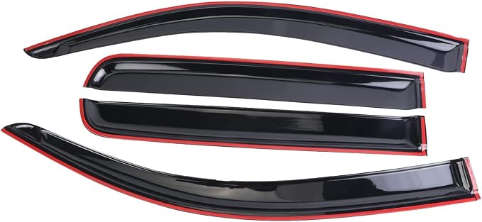 Window Visors Rain Guards Deflector 4 Piece Set for 2015-2022 Chevrolet Chevy Colorado & GMC Canyon Crew Cab 94995