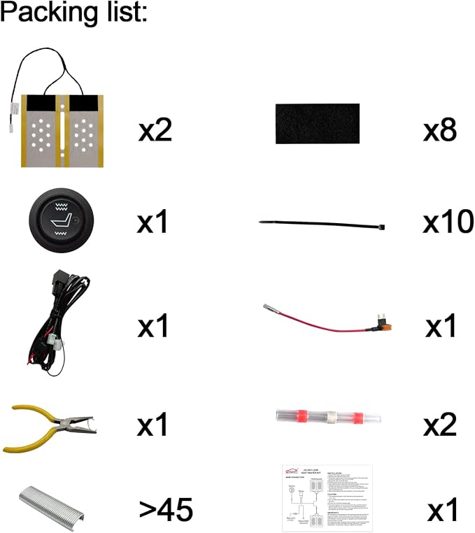 Universal Seat Comfort Kit for Vehicles Cars Pickup Trucks