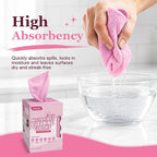 Microfiber Cleaning Cloth, 75 Sheets Microfiber Towels for Cars Commercial Grade Washcloths Lint-Free Bulk Shop Towel Cleaning Rags for Household Restaurant Garage Housekeeping, 11"x 9", Pink