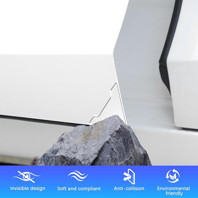4PCS Car Door Edge Guard Sticker, Anti-Collision Self-Adhesive Vehicle Door Corner Protector, Anti-Rub Automotive Exterior Edge Cover Decor, Universal for Truck SUV Sedan