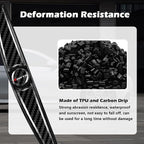 4PCS Carbon Fiber Car Door Protector Edge Guards,Thicker Door Guard for Cars Provides Impact and Anti-Scratch Protection,Universal Self-Adhesive Doors Protectors for Vehicles (Sport)