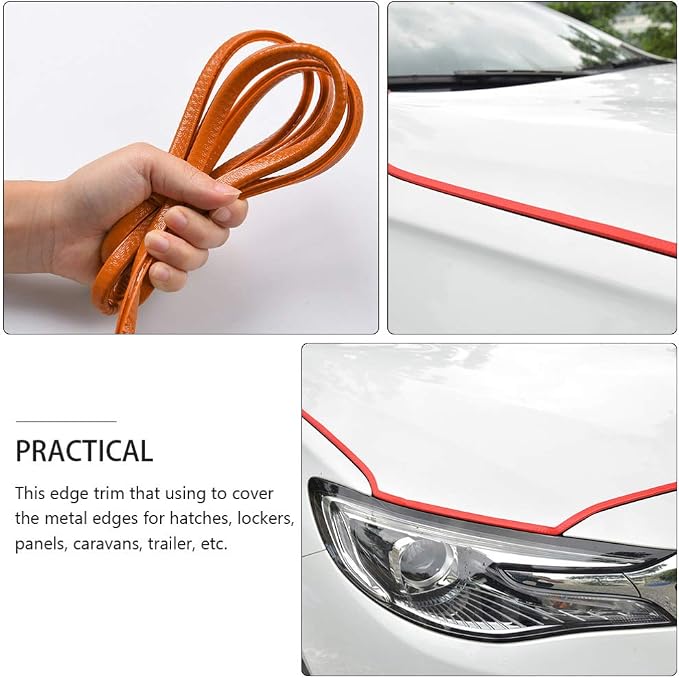 10m(32ft) Car Door Edge Guards Rubber U Shape Edge Trim Seal Strips Protector Car Door Edge Protection for Car Auto Vehicle 10M