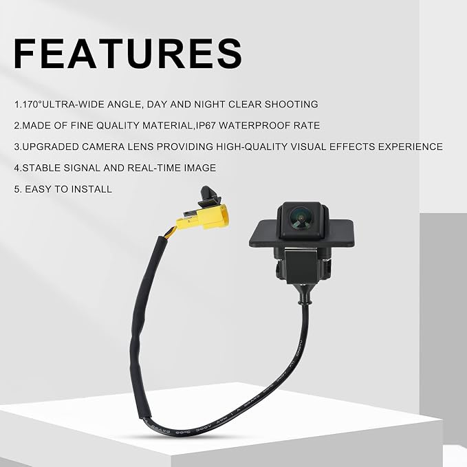 95760-2T001 Rear View Back Up Camera Compatible with Kia Optima Hybrid 2.0 2.4 2011 2012 2013 Replaces# 957602T101 95760-2T101