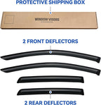 Window Visors Rain Guards for 2007-2011 Chevy Aveo Hatchback, Out-Channel Window Vent Wind Deflectors Visors Shades for 07 08 09 10 11 Chevy Aveo (Not for Sedan)