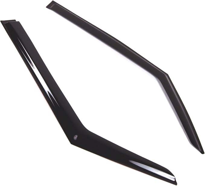 WD2-783 Dark Smoke 2 Pcs Set Window Visor (Outside Mount) Deflector Rain Guard Compatible with 2013-2016 Mini Paceman