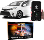 MPC Remote Start Kit with Smartphone Control Compatible with Toyota Sienna 2011-2020 | Push to Start Vehicles Only | Push Lock 3X to Start | USA Tech Support